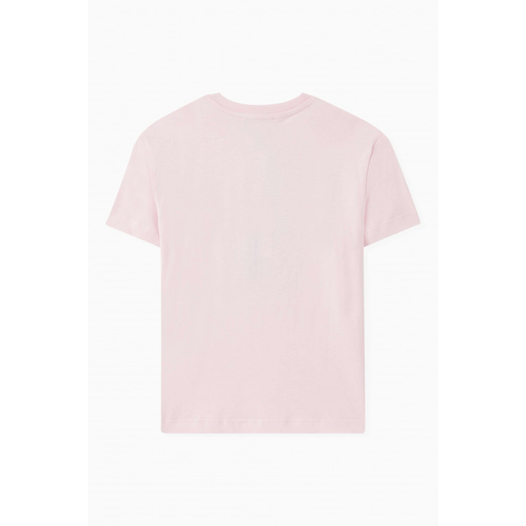 MSGM - Logo T-Shirt in Cotton Pink
