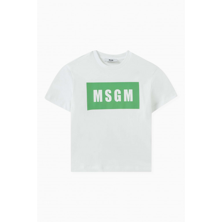 MSGM - Logo-print T-shirt in Cotton