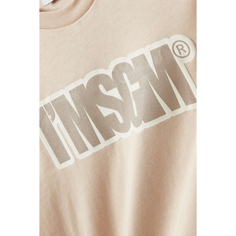 MSGM - Logo-print T-shirt in Cotton Neutral