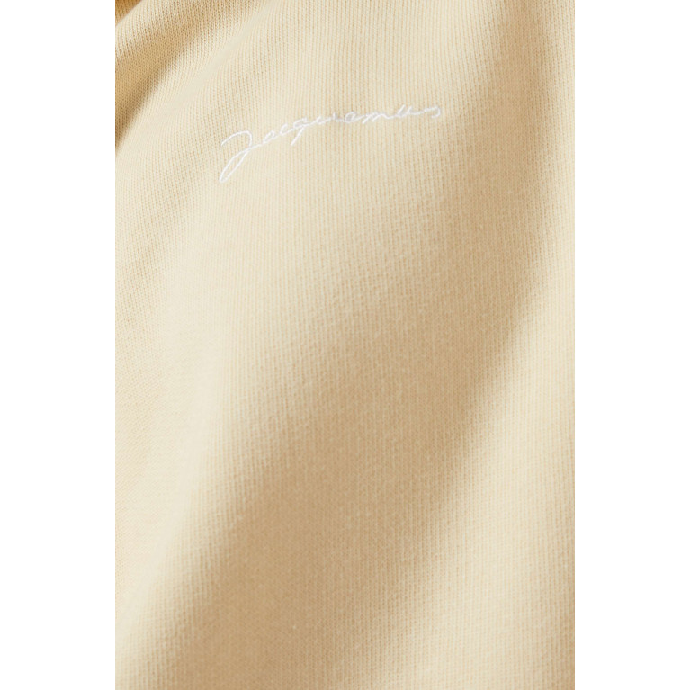 Jacquemus - Le Sweatshirt Brodé Hoodie in Cotton Jersey Neutral