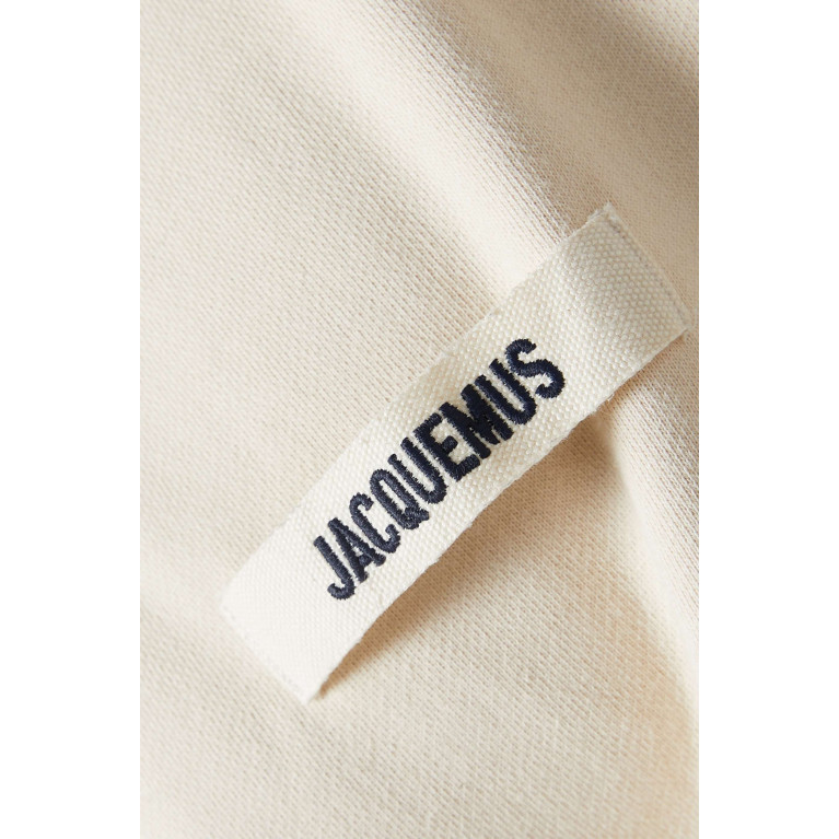Jacquemus - Le Hoodie Gros Grain in Cotton Fleece Neutral