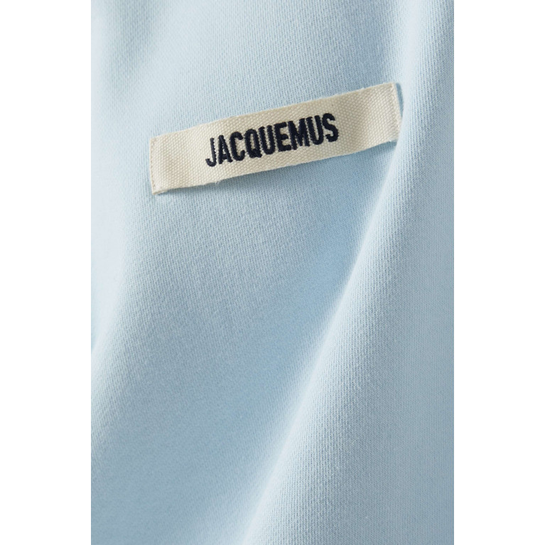 Jacquemus - Le Hoodie Gros Grain in Cotton Fleece Blue