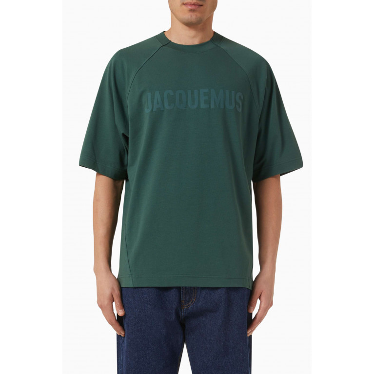Jacquemus - Le T-shirt Typo in Cotton Green