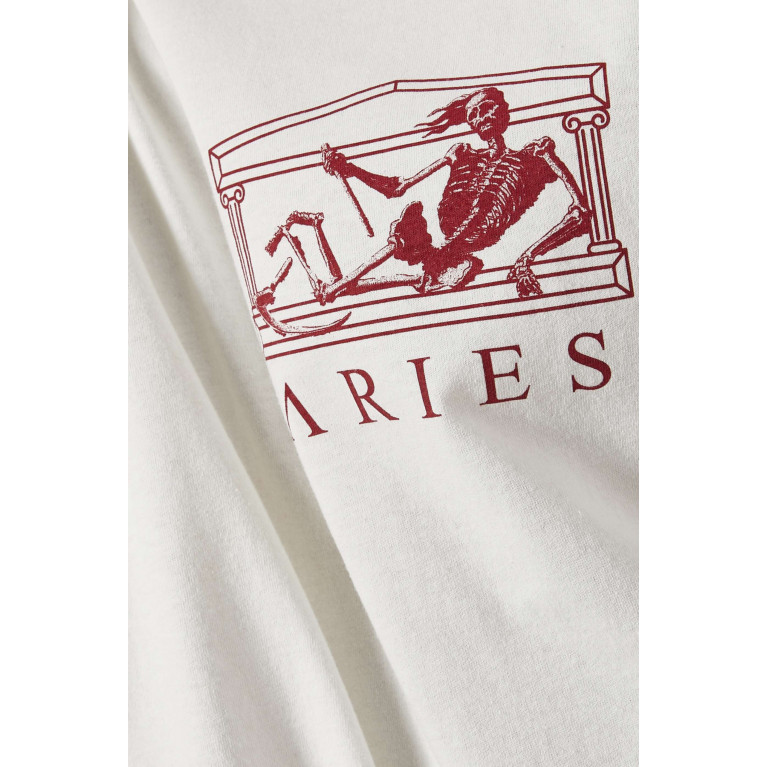 Aries - UFO Toile de Jouy T-shirt in Cotton Jersey