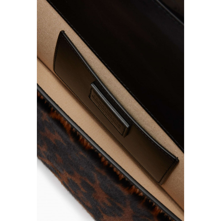 Jacquemus - Medium Le Bambino Long Shoulder Bag in Leopard-print Leather