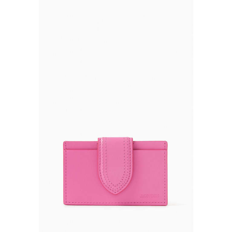 Jacquemus - Le Porte-carte Bambino Cardholder in Cowskin Leather Pink