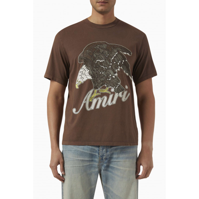 Amiri - Eagle Logo T-shirt in Cotton