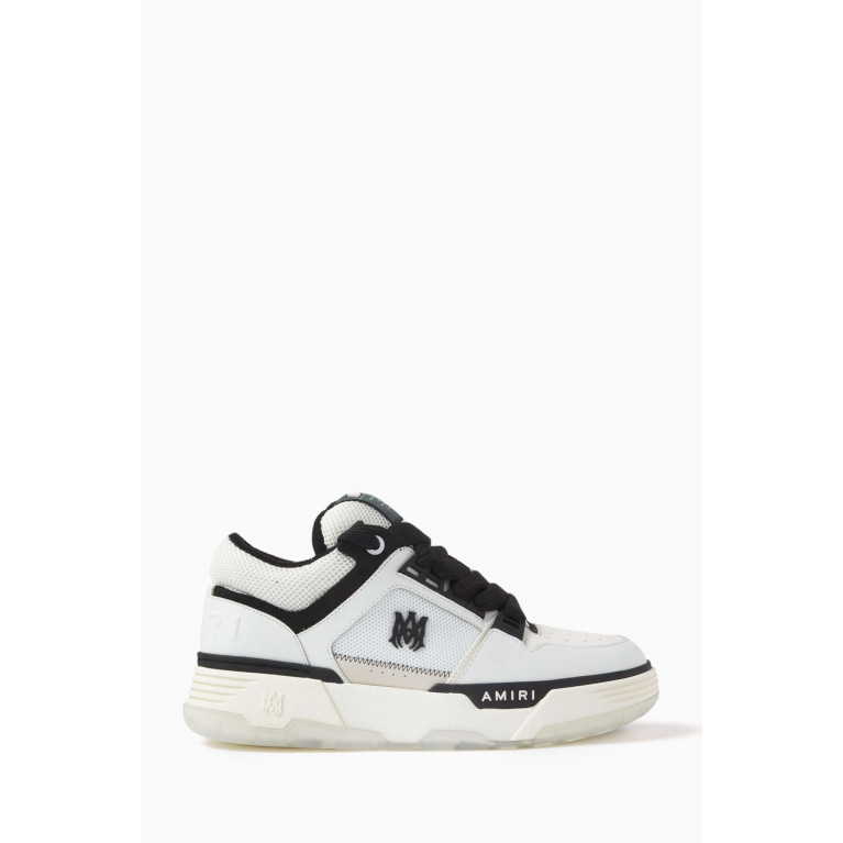 Amiri - MA-1 Sneakers in Leather & Knit Mesh White