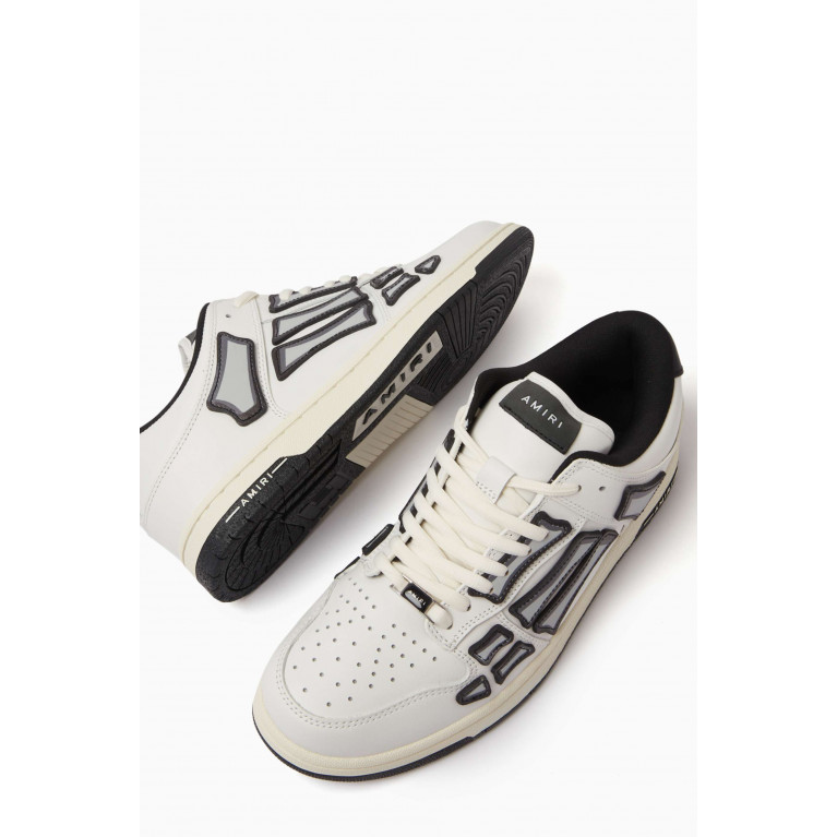 Amiri - Chunky Skel Low-top Sneakers in Leather & Suede White
