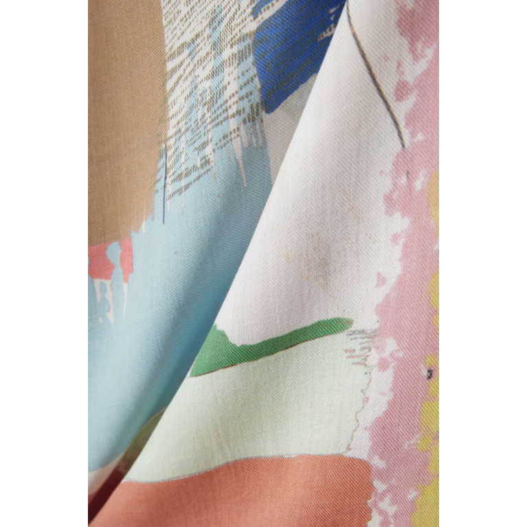 Marella - Mastro Patterned Stole Multicolour