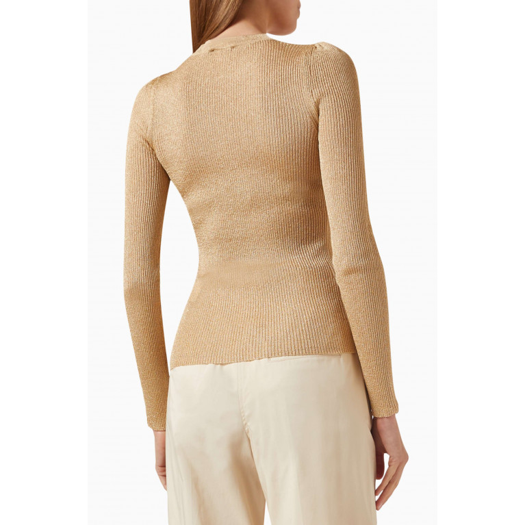 Marella - Eguale Long Sleeved Top in Lurex