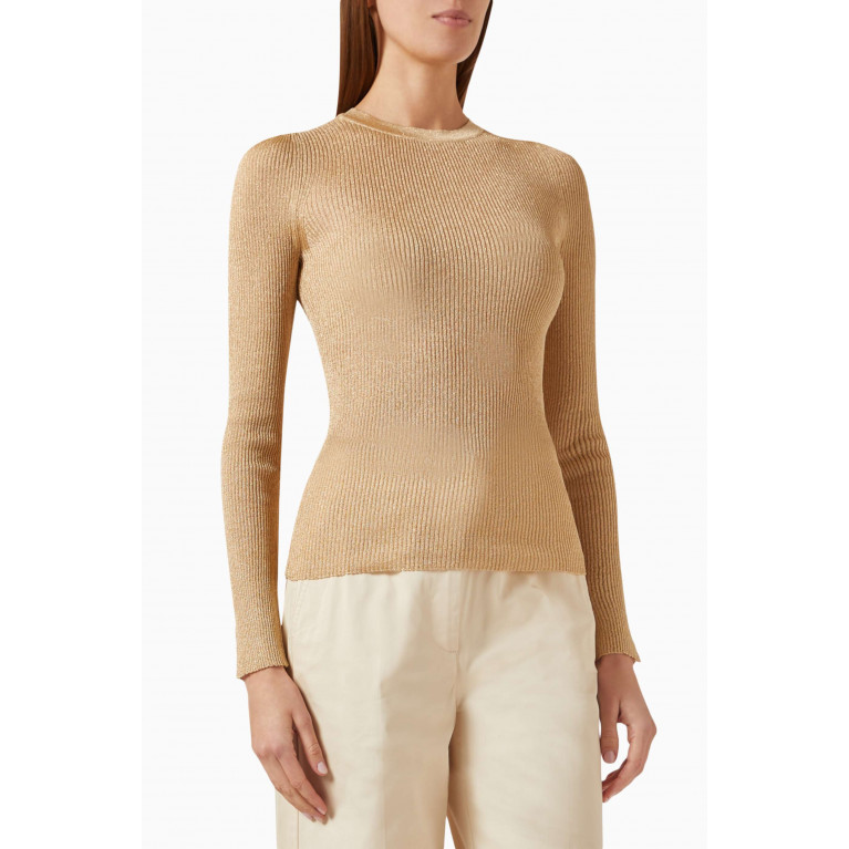 Marella - Eguale Long Sleeved Top in Lurex