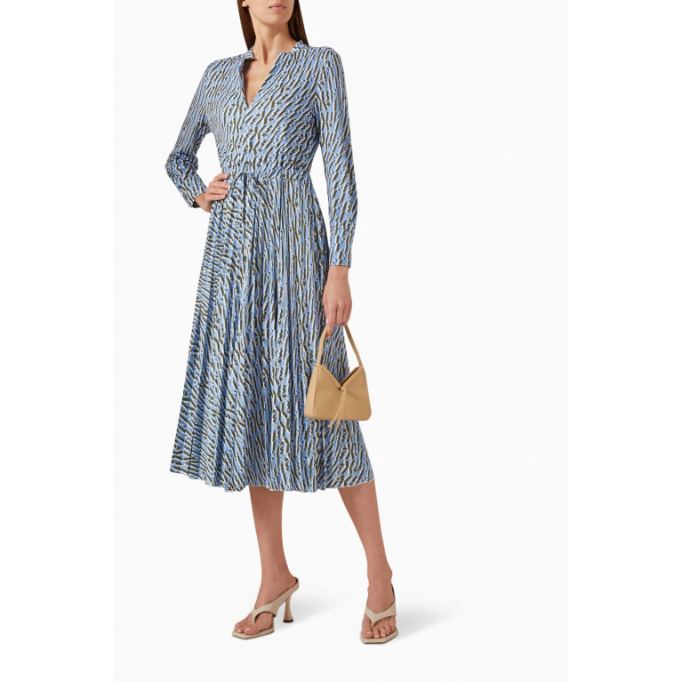 Marella - Silvano Printed Maxi Dress Blue