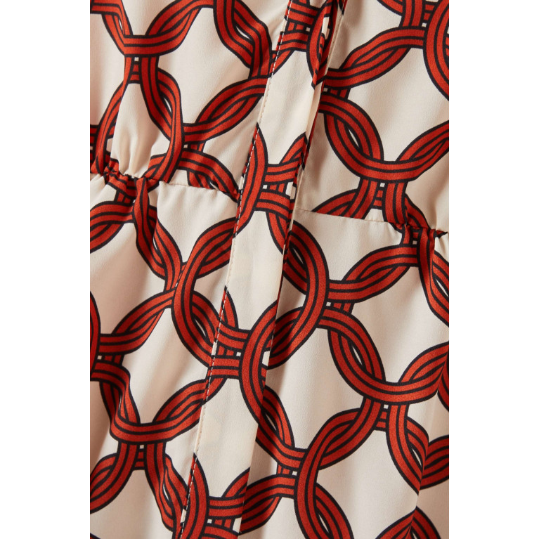 Marella - Remora Printed Midi Dress in Polyester Neutral