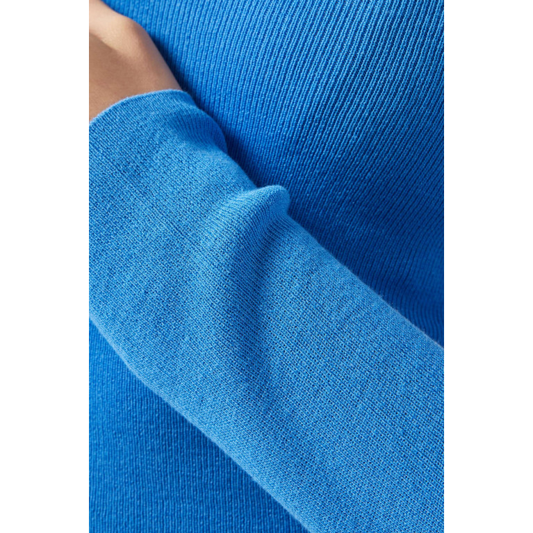 Marella - Garage Knitted Top in Viscose Blue