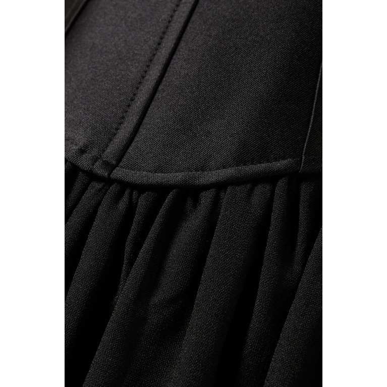 CHATS by C.Dam - A-shape Corset Maxi Dress Black