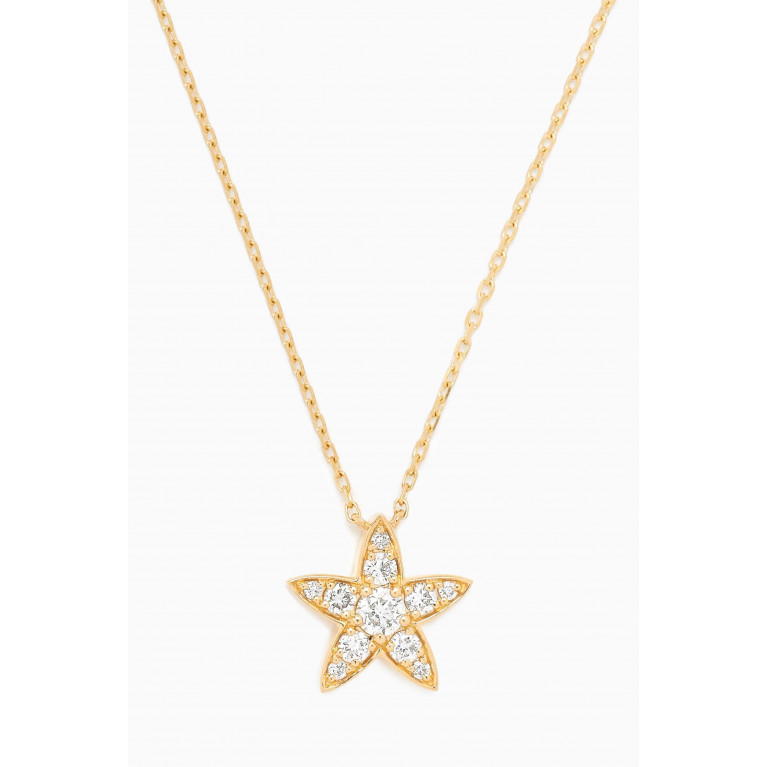 Fergus James - Diamond Star Pendant Necklace in 18kt Gold