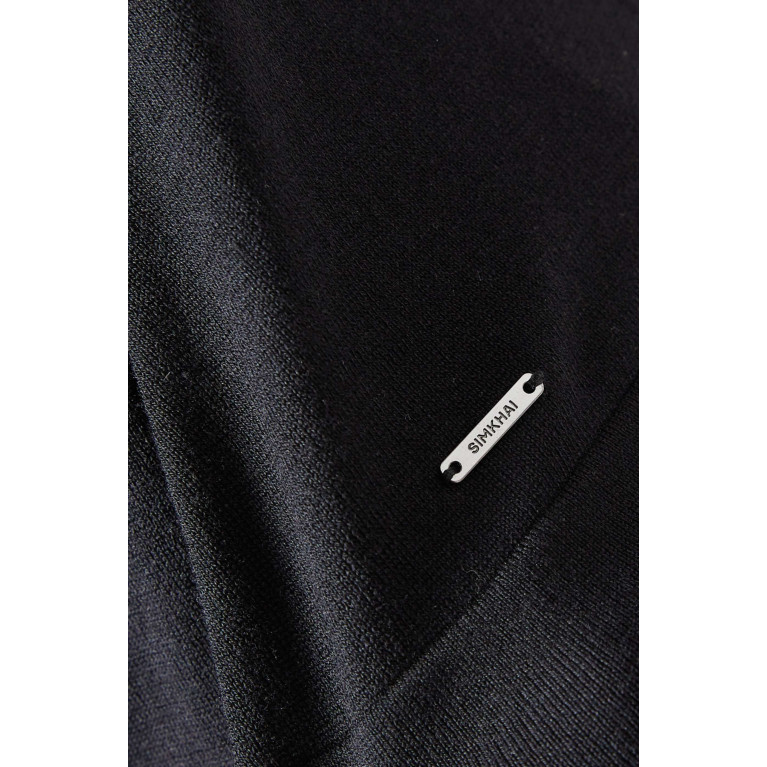 Simkhai - Barron Polo Shirt in Cotton Black