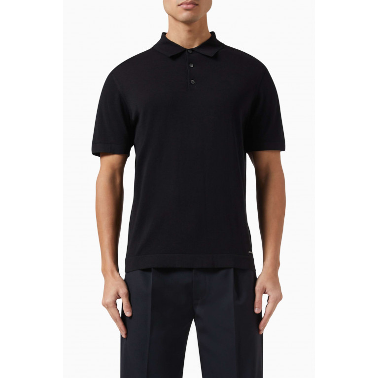 Simkhai - Barron Polo Shirt in Cotton Black