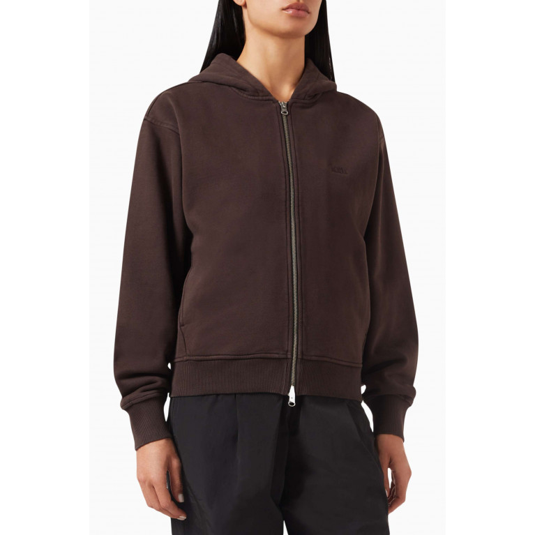 Kith - Tanner Hoodie in Cotton Fleece Brown
