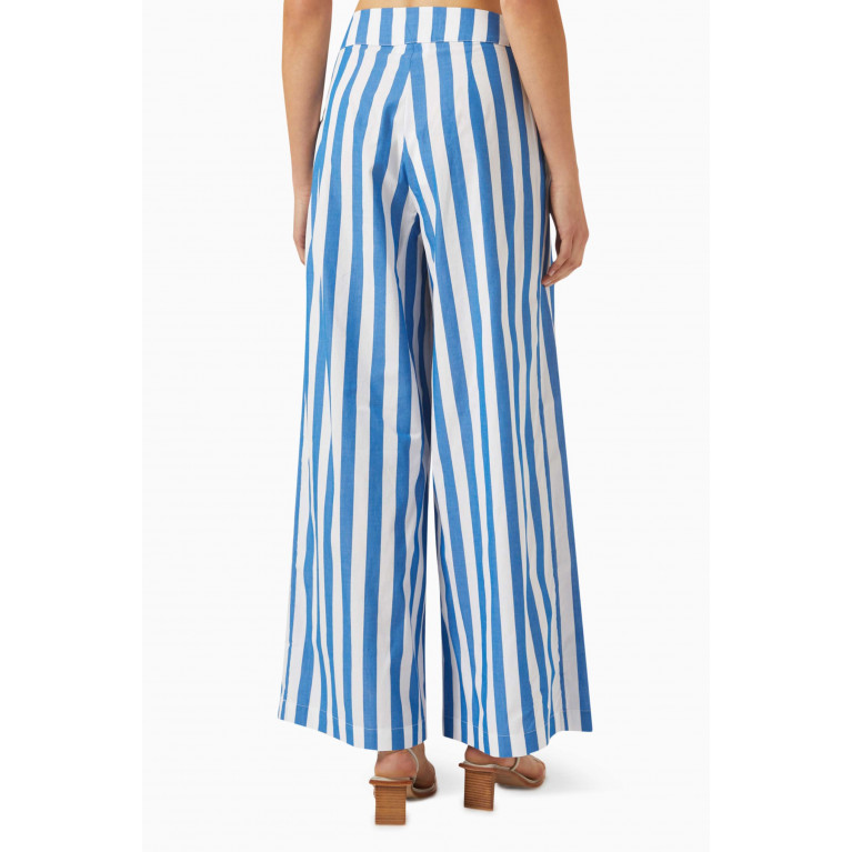 Bird & Knoll - Darcy Wide-leg Pants in Cotton-voile