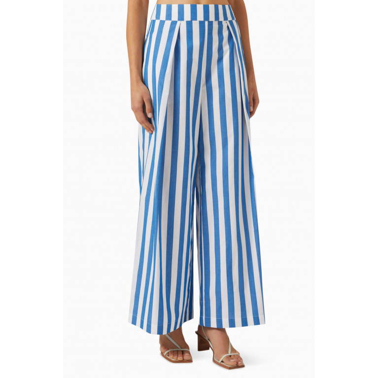 Bird & Knoll - Darcy Wide-leg Pants in Cotton-voile