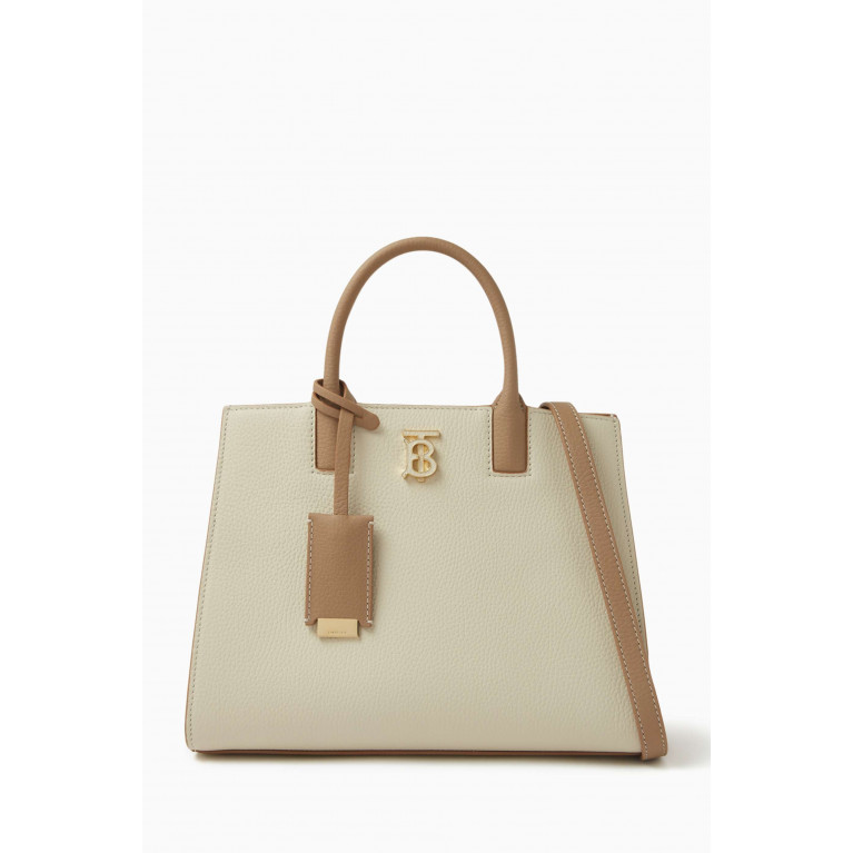 Burberry - Mini Frances Tote Bag in Leather
