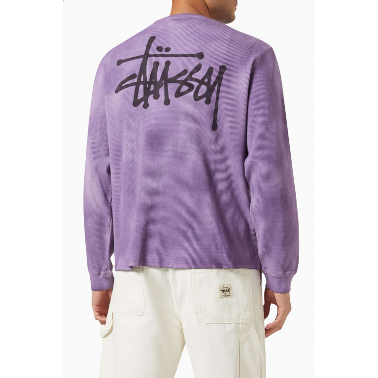 Stussy - Basic Stock Long Sleeved Thermal Top in Cotton