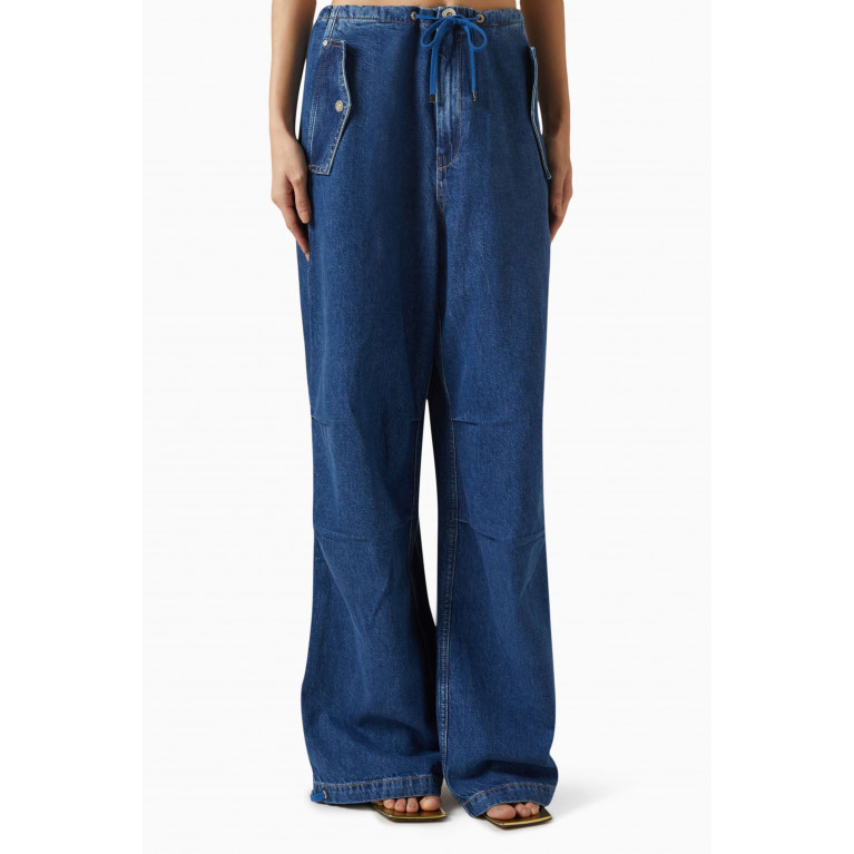 Dion Lee - Parachute Toggle Jeans in Denim Blue