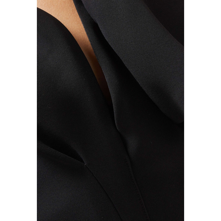 Matičevski - Darkness Ruffled One-shoulder Gown Black