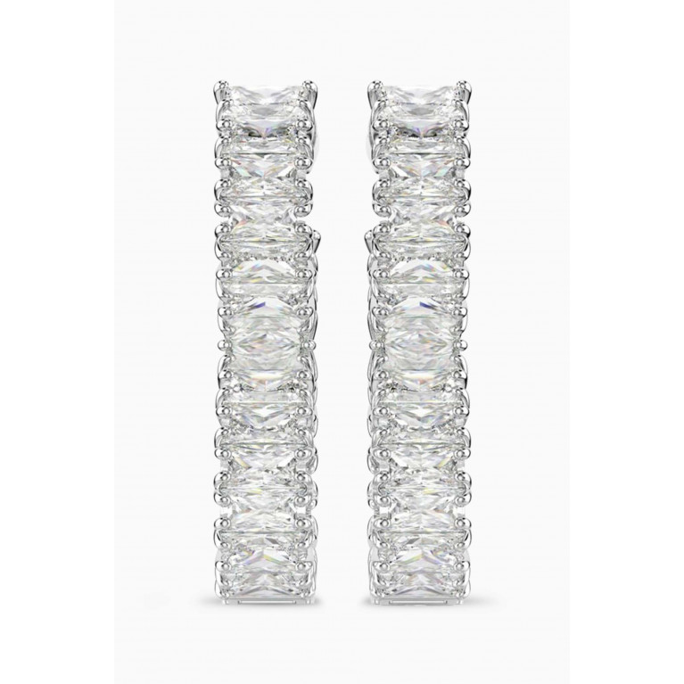 Swarovski - Hyperbola Crystal Earrings in Rhodium-plated Metal