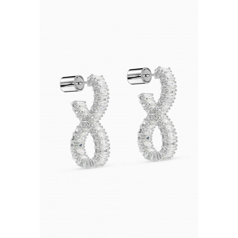Swarovski - Hyperbola Crystal Earrings in Rhodium-plated Metal