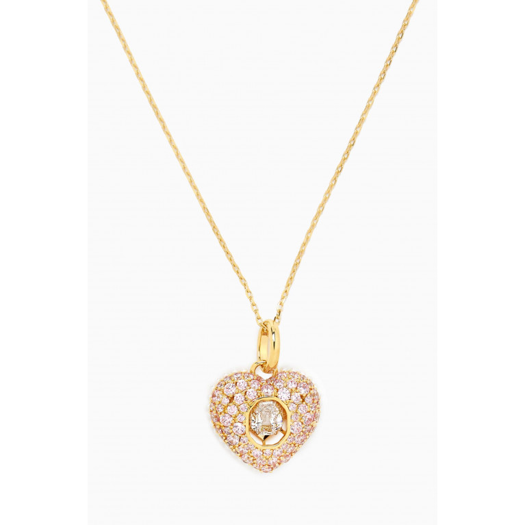 Swarovski - Hyperbola Heart Pendant Necklace in Gold-plated Metal
