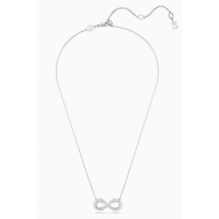 Swarovski - Hyperbola Infinity Pendant Necklace in Rhodium-plated Metal