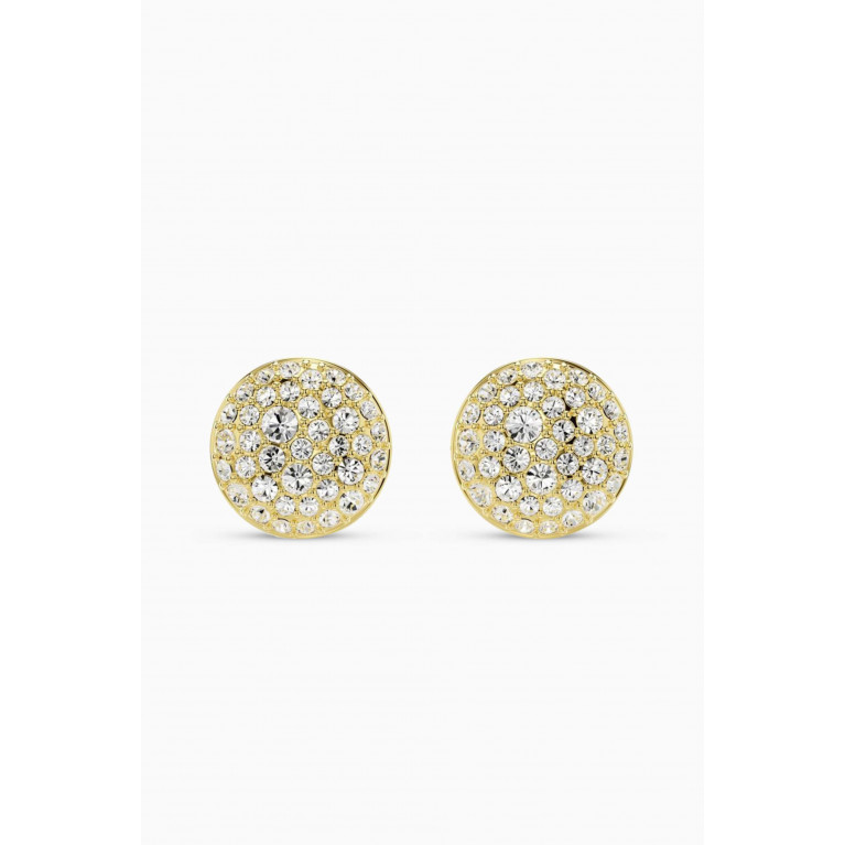 Swarovski - Meteora Crystal Stud Earrings in Gold-plated Metal