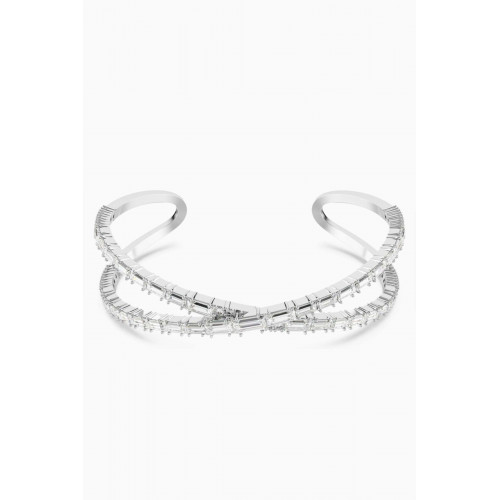 Swarovski - Hyperbola Infinity Crystal Cuff Bracelet in Rhodium-plated Metal