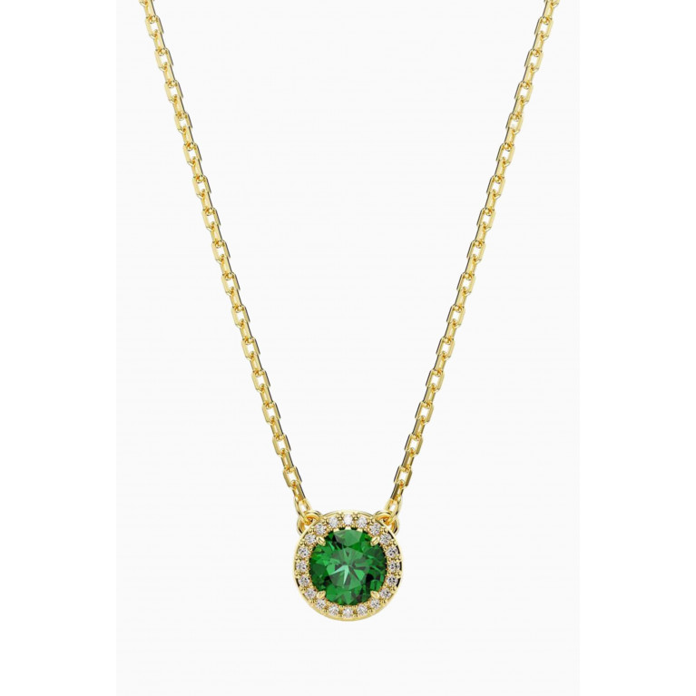 Swarovski - Una Crystal Pendant Necklace in Gold-plated Metal