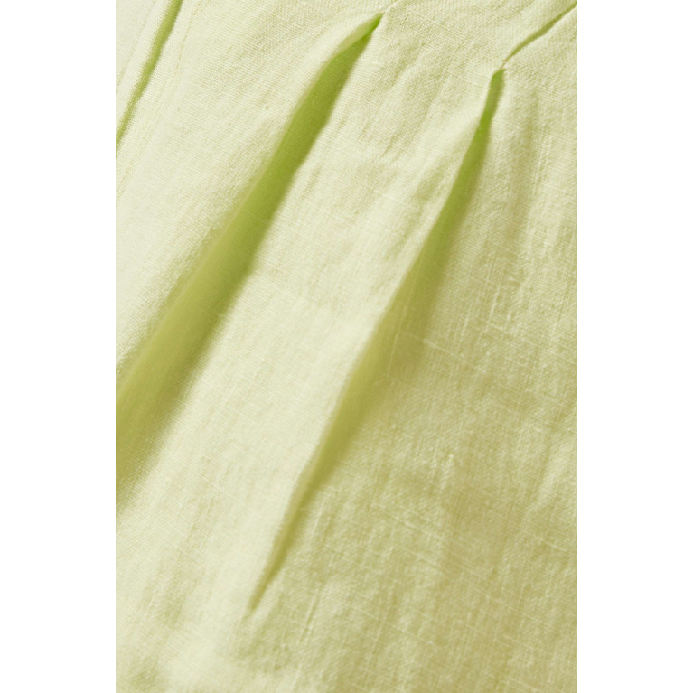 ALOHAS - Kaede Flared Pants in Linen Green