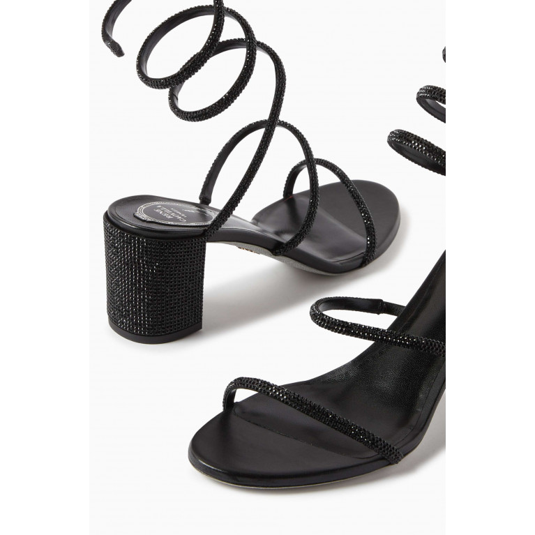 René Caovilla - Cleo 60 Mule Sandals in Leather