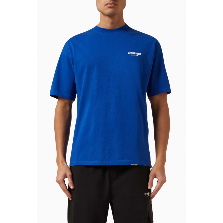 Represent - Represent Owners Club T-shirt in Cotton-jersey Blue