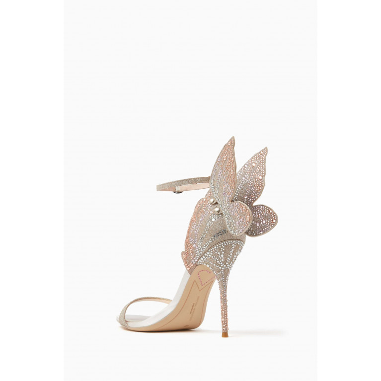 Sophia Webster - Chiara 100 Butterfly Sandals in Embellished Crystals
