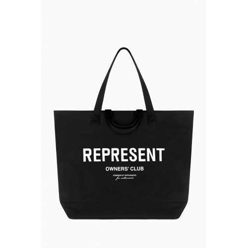 Represent - Logo Print Tote Bag in Canvas