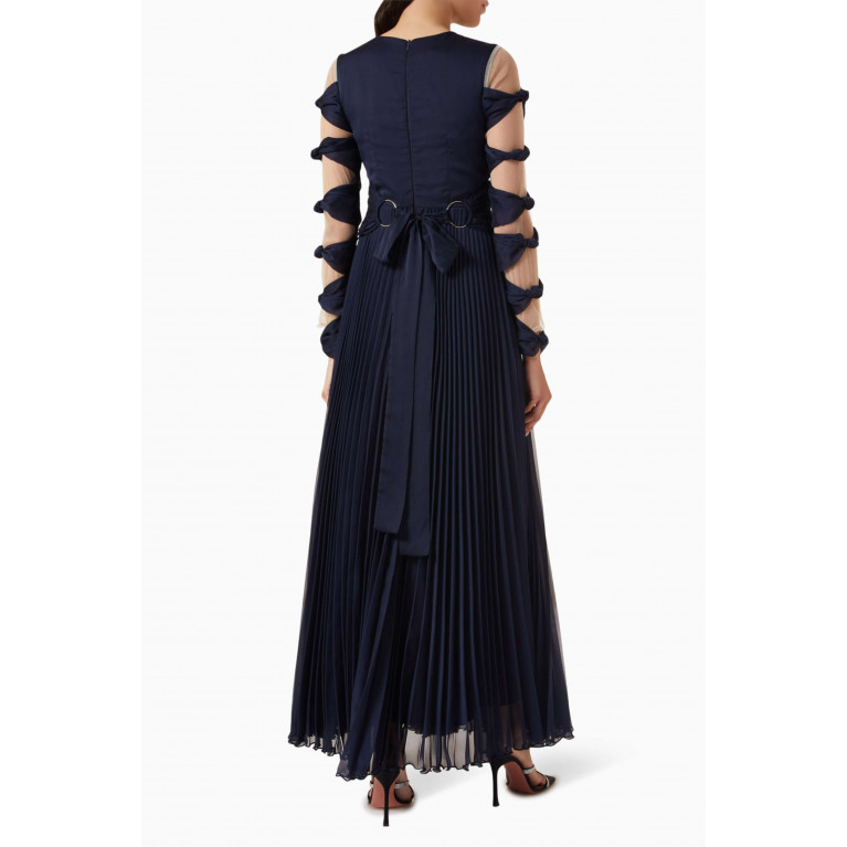 NASS - Knot Cut-out Maxi Dress in Crepe