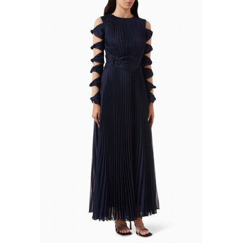 NASS - Knot Cut-out Maxi Dress in Crepe