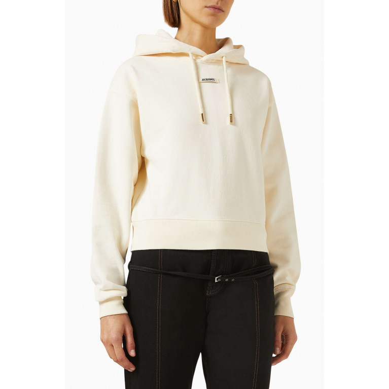Jacquemus - Le hoodie Gros Grain in Cotton-fleece Neutral