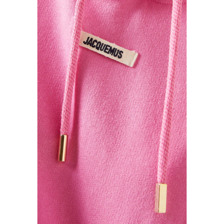 Jacquemus - Le Hoodie Gros Grain in Cotton-fleece Pink