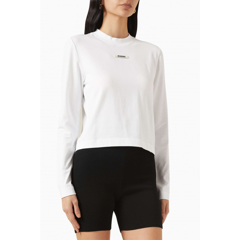 Jacquemus - Le T-shirt Gros Grain in Cotton White