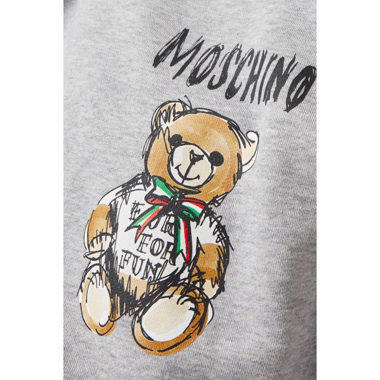Moschino - Archive Teddy Bear Logo Hoodie in Jersey