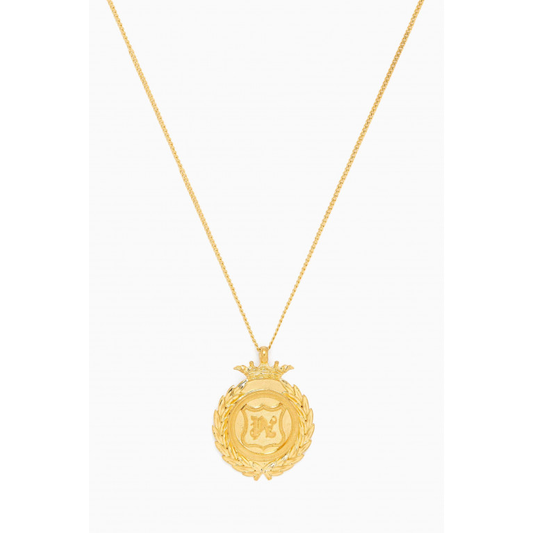 Palm Angels - Monogram Chevalier Necklace in Brass