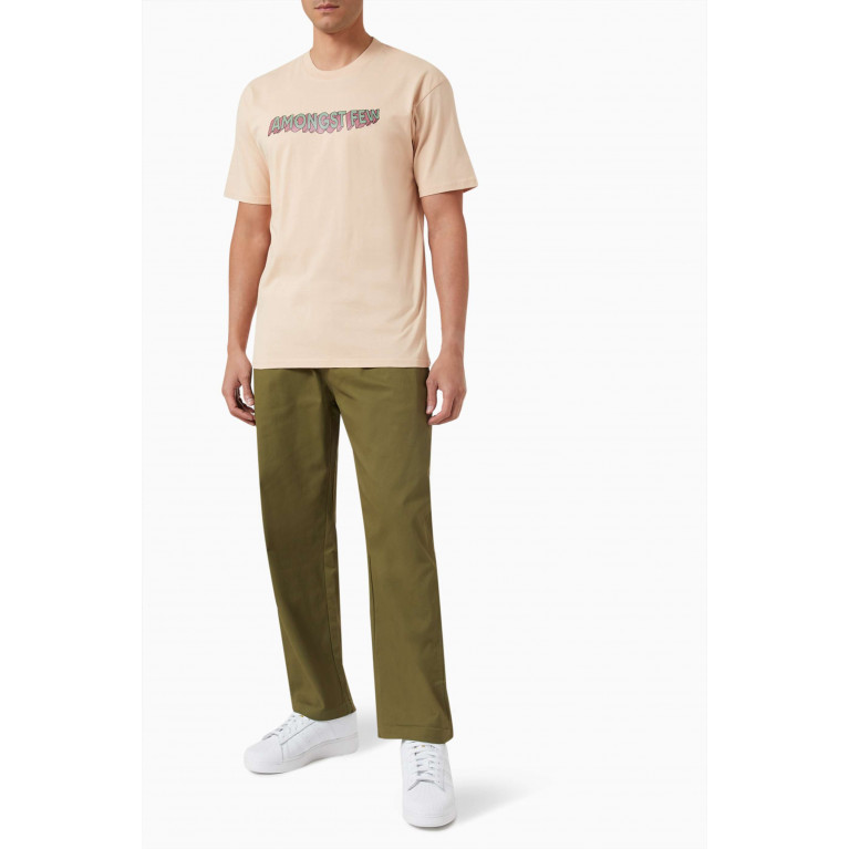 Amongst Few - Engineering Wide Chino Pants in Cotton-twill